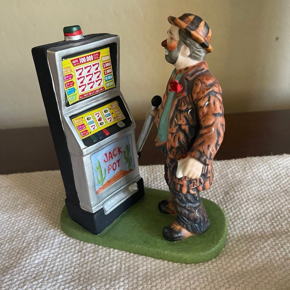 Vintage Emmett Kelly Jackpot Clown figurine limited edition